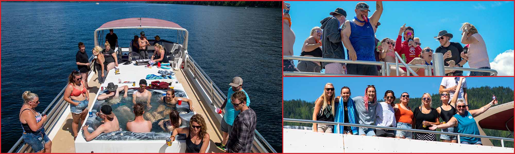 A collage of images from our staff parties.