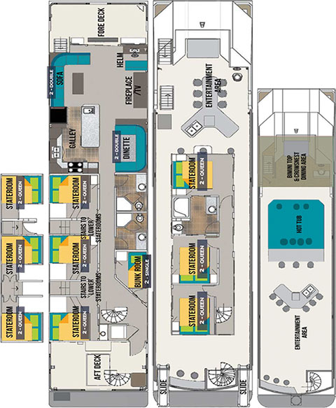 CruiseCraft 4 boat layout.