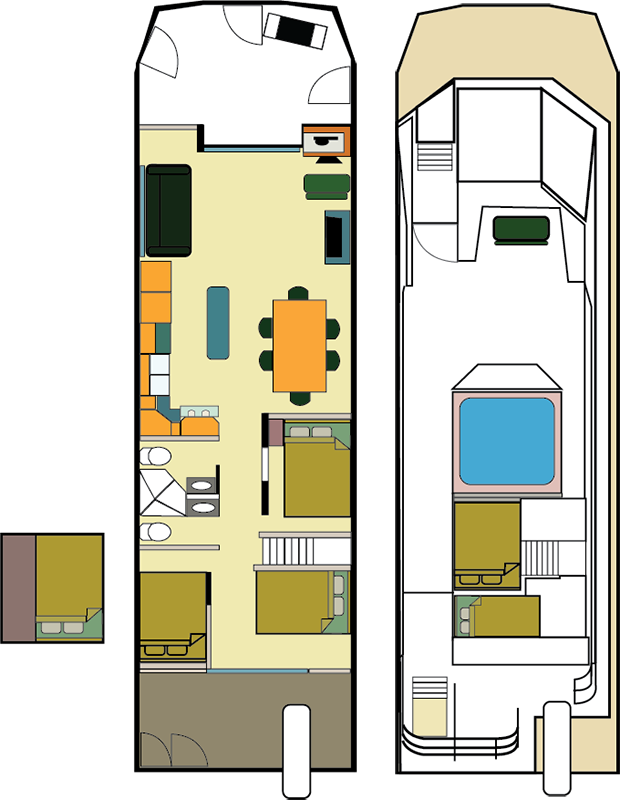 Mirage 54 boat layout.