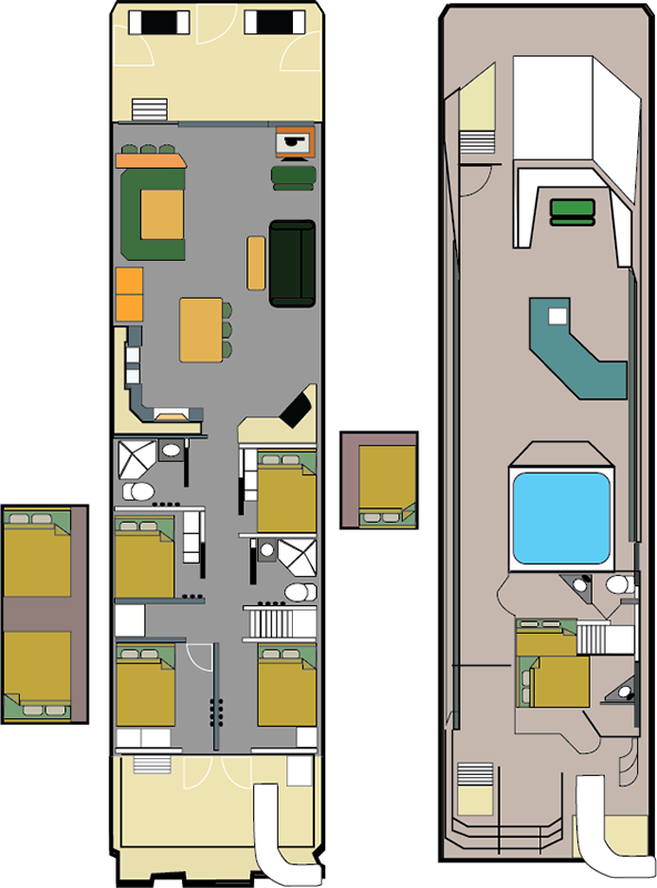 Mirage 65U boat layout.
