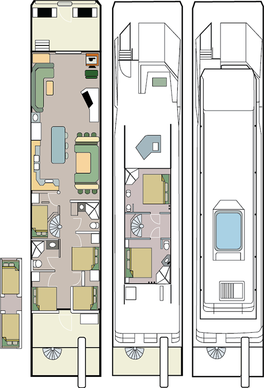 Mirage 66 boat layout.